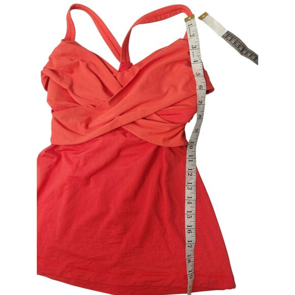 Lululemon Womens Red Criss-Cross Halter Top Size 6 - Picture 7 of 7